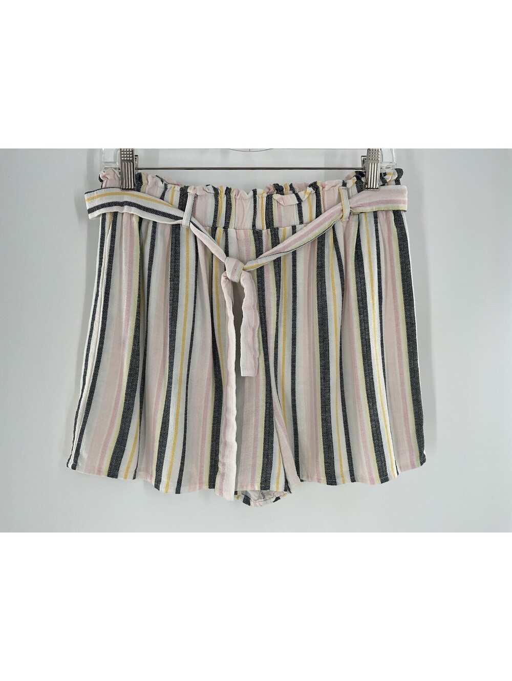 Art Class Girls Size Extra Large Striped Linen Blend Shorts 121